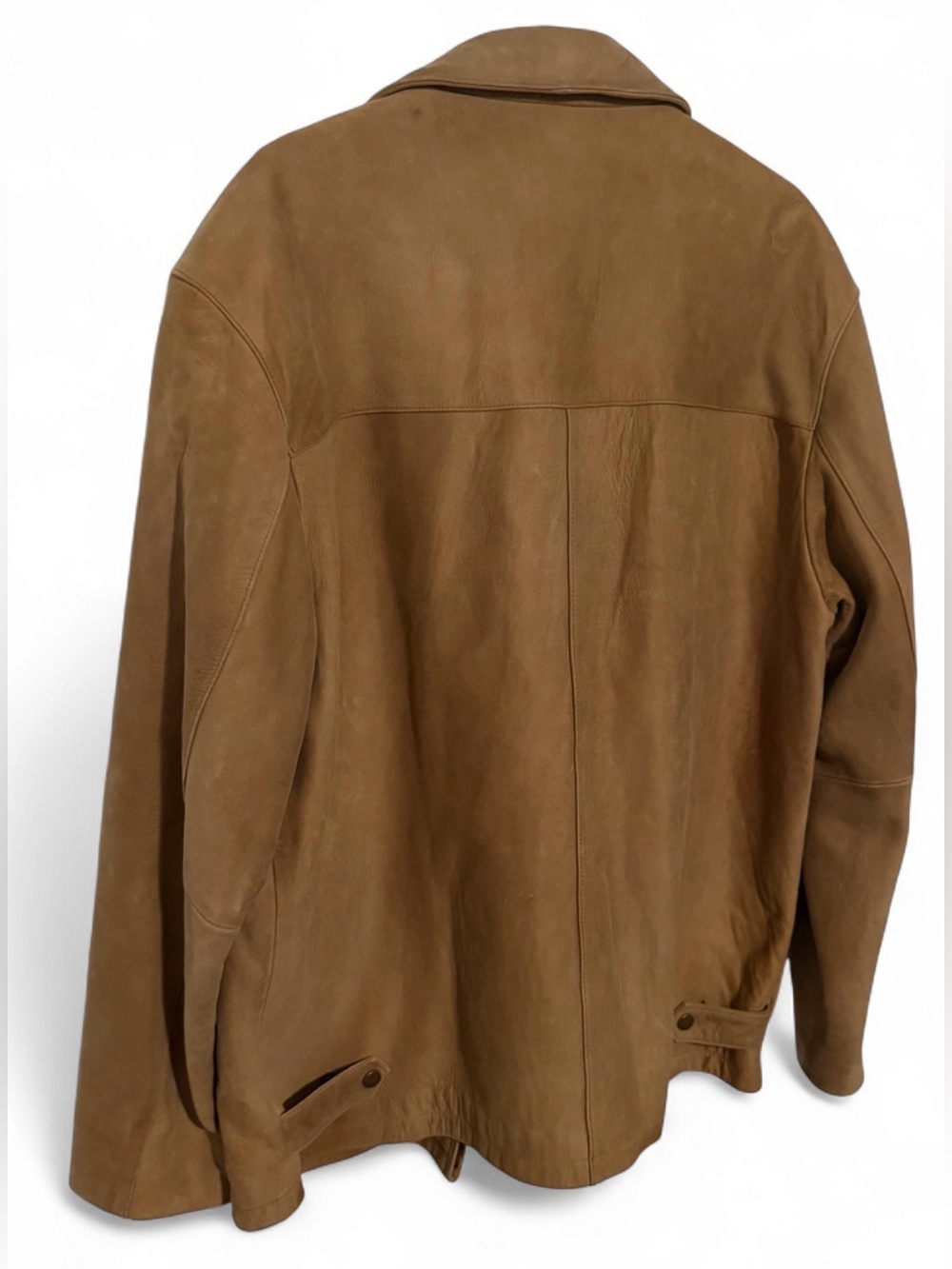 Joseph Barry Men’s XL Real NZ Lambskin Leather Jacket Tan Brown Zip Coat - Picture 9 of 10